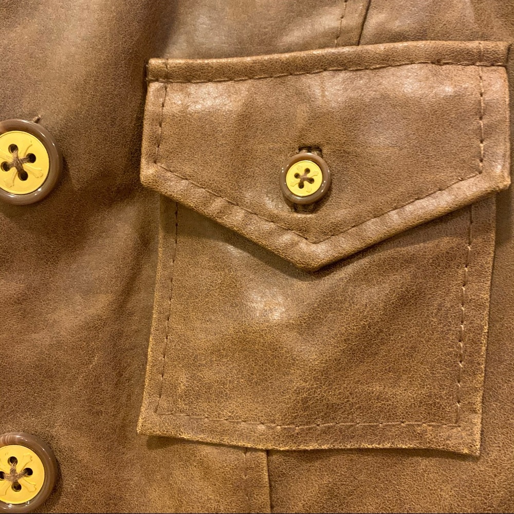 G.I.L.I. Brown Leather Jacket - Picture 7 of 9